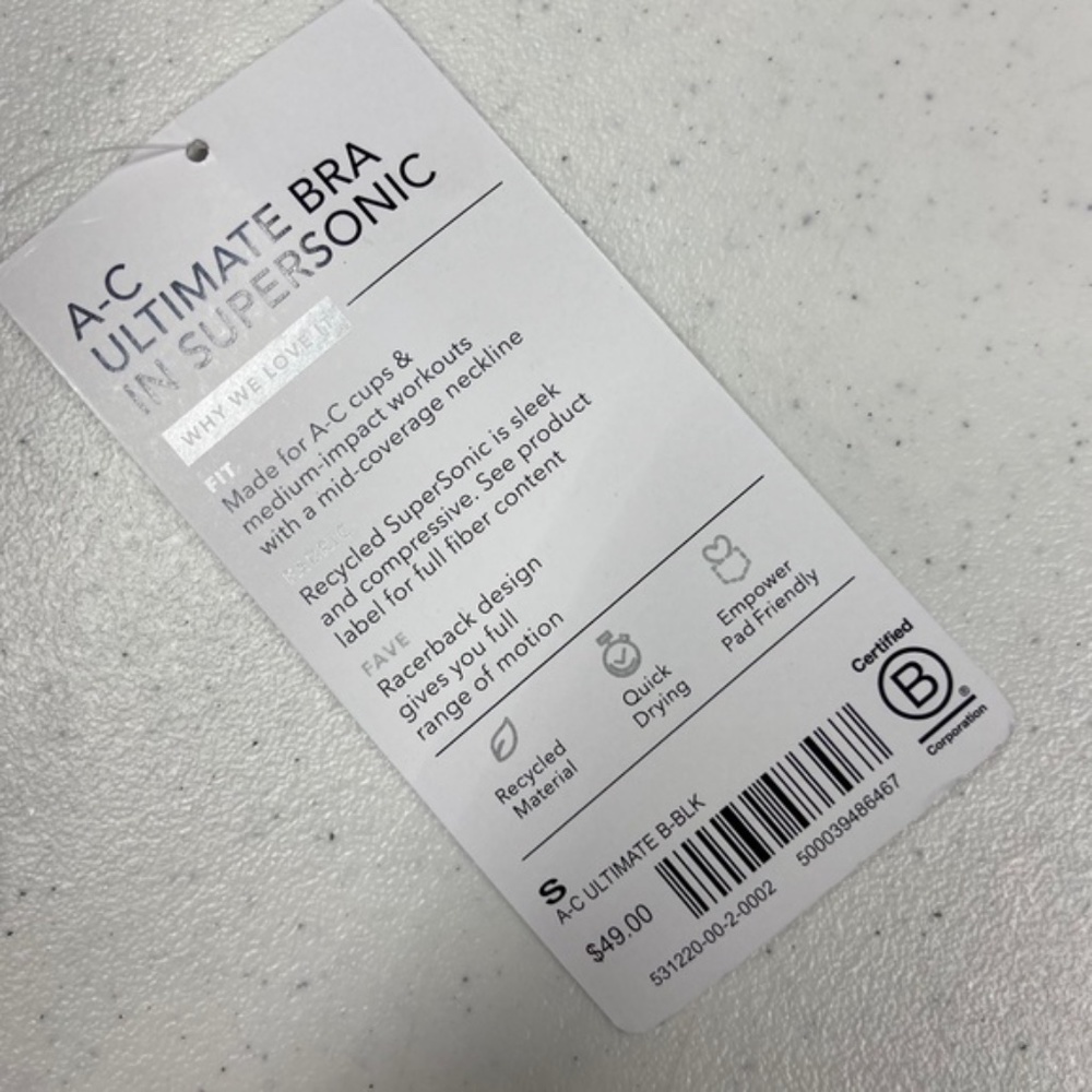 NWT Athleta Ultimate Bra in Supersonic A-C - Picture 4 of 5